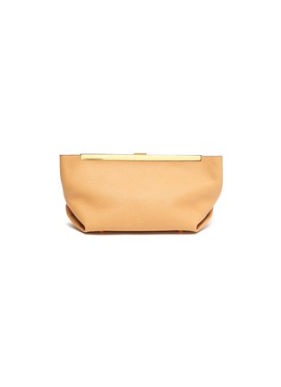 Main View - Click To Enlarge - KHAITE - 'Aimee' Metal Clasp Leather Clutch