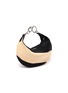Back View - Click To Enlarge - BY FAR - Bougie' colourblock suede slouchy hobo bag