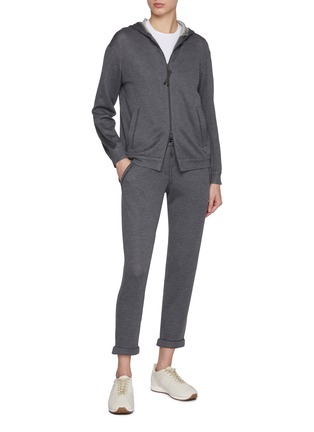 Figure View - Click To Enlarge - BRUNELLO CUCINELLI - Cropped Sweatpants