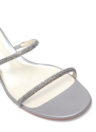 Detail View - Click To Enlarge - RENÉ CAOVILLA - Crystal embellished block heel sandals