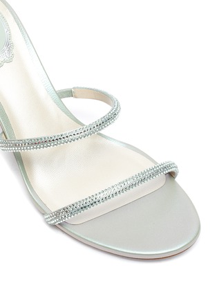 Detail View - Click To Enlarge - RENÉ CAOVILLA - Crystal Embellished Block Heel Sandals