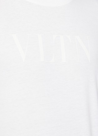Detail View - Click To Enlarge - VALENTINO GARAVANI - VLTN logo print T-shirt