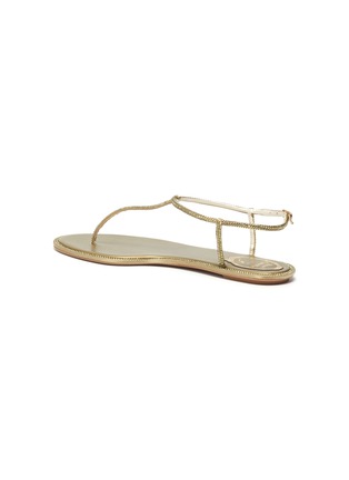  - RENÉ CAOVILLA - Diana' strass crystal flat thong sandals