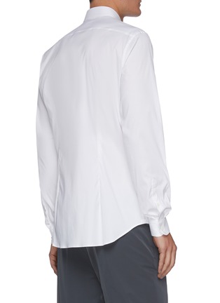 Back View - Click To Enlarge - PRADA - Stretch cotton poplin shirt