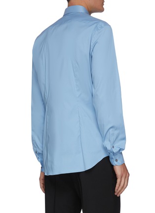 Back View - Click To Enlarge - PRADA - Stretch cotton poplin shirt