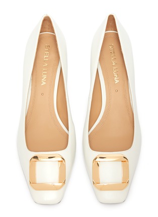 Detail View - Click To Enlarge - STELLA LUNA - Folded Buckle Leather Pumps