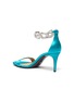  - STELLA LUNA - 'Stella Chain' Embellished Anklet Satin Heeled Sandals