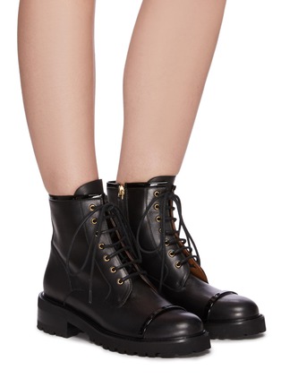 Figure View - Click To Enlarge - MALONE SOULIERS - Bryce' leather combat boots