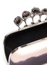 Detail View - Click To Enlarge - ALEXANDER MCQUEEN - Jewelled satin degradé knuckle clutch