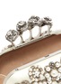 Detail View - Click To Enlarge - ALEXANDER MCQUEEN - Jewel pearl embellished knuckle clutch