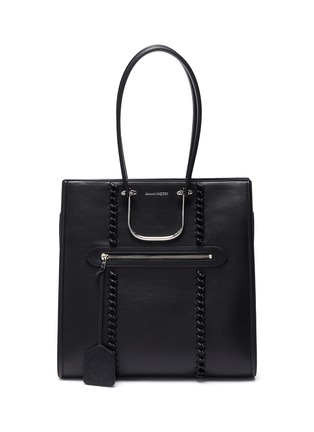 Main View - Click To Enlarge - ALEXANDER MCQUEEN - The Tall Story' Knot Detail Leather Tote