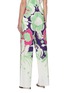 Back View - Click To Enlarge - VALENTINO GARAVANI - Graphic floral print cotton drawstring pants