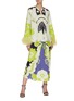 Figure View - Click To Enlarge - VALENTINO GARAVANI - Feather sleeve graphic print top