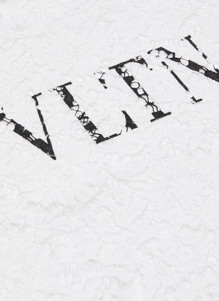 - VALENTINO GARAVANI - VLTN logo lace T-shirt