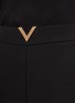  - VALENTINO GARAVANI - Logo Plaque Wool Silk Blend Mini Shorts