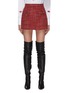Main View - Click To Enlarge - VALENTINO GARAVANI - Stud Button Virgin Wool Blend Tweed Mini Skirt