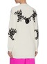 Back View - Click To Enlarge - VALENTINO GARAVANI - Floral lace detail cashmere blend cardigan