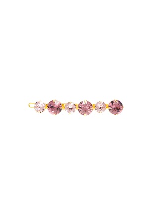 Main View - Click To Enlarge - LELET NY - 14k antique gold plated lavender spectrum crystal barrette