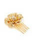 Detail View - Click To Enlarge - LELET NY - Amelia' 14k antique gold plated flora comb set