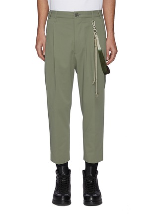 Main View - Click To Enlarge - SONG FOR THE MUTE - ROPE HARNESS GABARDINE PANTS