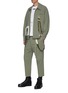 Figure View - Click To Enlarge - SONG FOR THE MUTE - ROPE HARNESS GABARDINE PANTS
