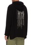 Back View - Click To Enlarge - SONG FOR THE MUTE - 'BIG BIRD' Tassel Detail Graphic Print Hoodie