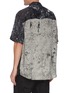Back View - Click To Enlarge - SONG FOR THE MUTE - Paint splatter oversized shirt