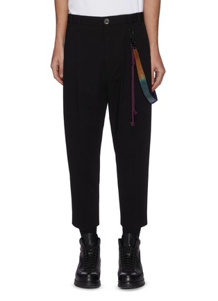 Main View - Click To Enlarge - SONG FOR THE MUTE - ROPE HARNESS GABARDINE PANTS