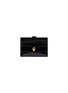 Main View - Click To Enlarge - ALEXANDER MCQUEEN - Skull croc-embossed leather card holder