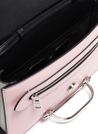 Detail View - Click To Enlarge - ALEXANDER MCQUEEN - THE SMALL STORY' Metal Handle Multi-colour Crossbody Bag