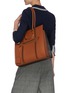 Figure View - Click To Enlarge - ALEXANDER MCQUEEN - 'The Tall Story' Knot Detail Leather Tote