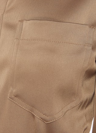 Detail View - Click To Enlarge - NANUSHKA - 'Noor' Waist Cut-out Shirt Dress