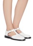 Figure View - Click To Enlarge - JIL SANDER - Side cutout mary jane flats