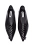 Detail View - Click To Enlarge - JIL SANDER - Whipstitch Detail Point Toe Ballet Flats