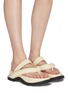 Figure View - Click To Enlarge - JIL SANDER - Cleated sole thong sandals