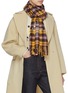 Figure View - Click To Enlarge - ACNE STUDIOS - Fringe Check Wool Scarf