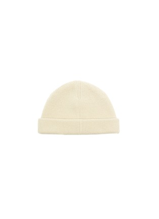 Figure View - Click To Enlarge - ACNE STUDIOS - Face Logo Patch Wool Rib Knit Beanie