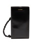 Main View - Click To Enlarge - JIL SANDER - 'Tangle' braided strap leather phone case