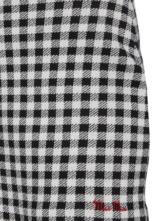 Detail View - Click To Enlarge - MIU MIU - Gingham check wool mini skirt