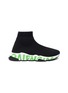 Main View - Click To Enlarge - BALENCIAGA - Speed' graffiti sole knit sneakers