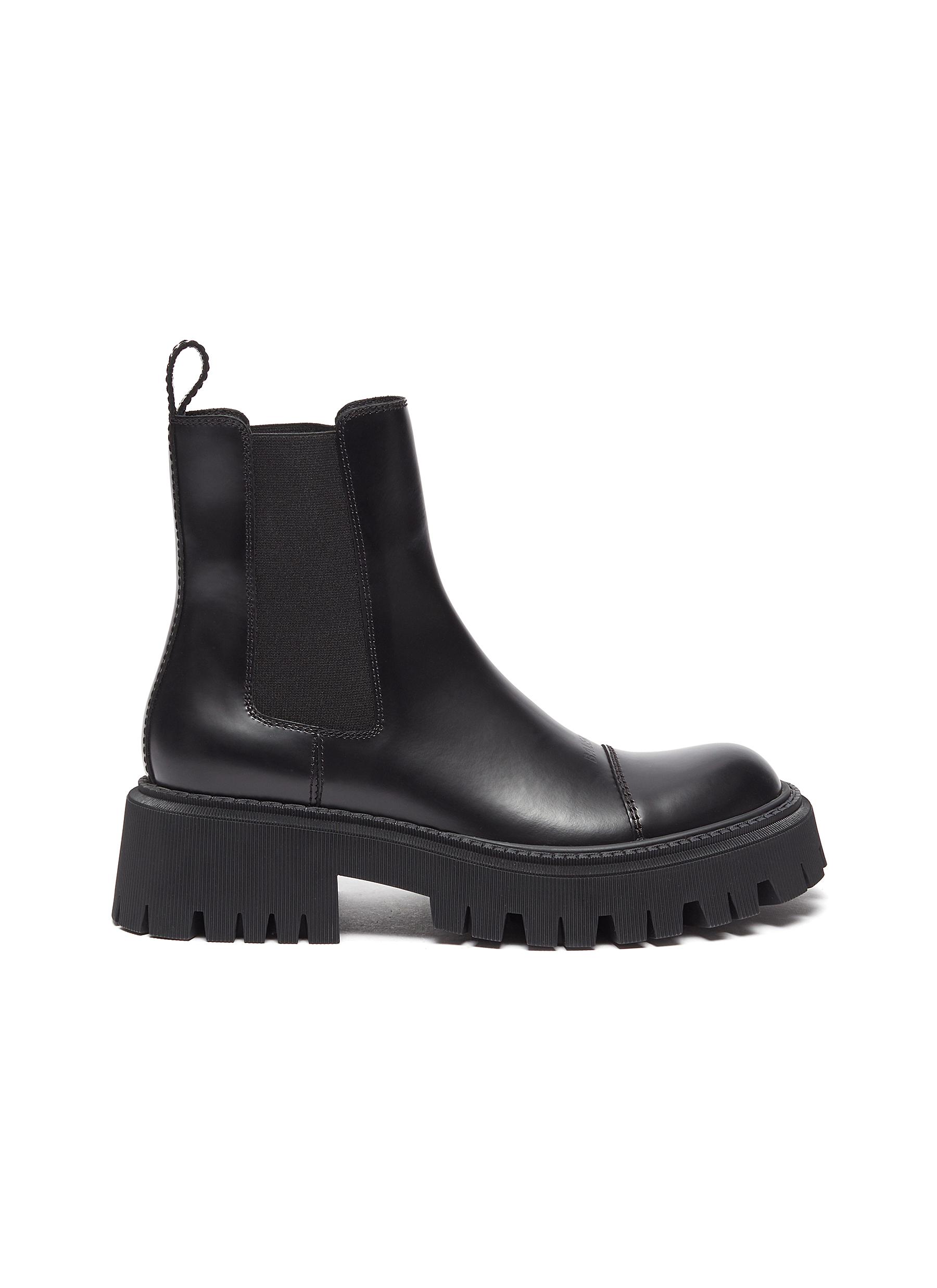 BALENCIAGA | Tractor' chunky outsole leather chelsea boots | Women