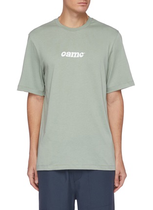 Main View - Click To Enlarge - OAMC - Logo Cheshire Graphic Print Cotton T-shirt
