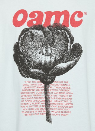  - OAMC - Back Rose Graphic Print Crewneck T-shirt