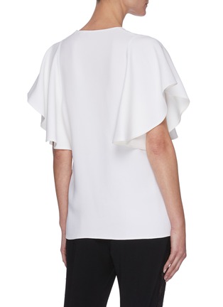 Back View - Click To Enlarge - STELLA MCCARTNEY - 'Mallory' draped sleeve silk top