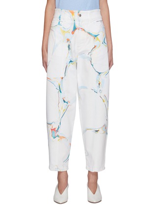 Main View - Click To Enlarge - STELLA MCCARTNEY - Marble effect relax fit jeans