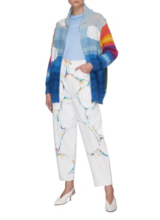 Figure View - Click To Enlarge - STELLA MCCARTNEY - Marble effect relax fit jeans