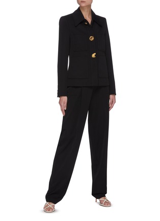 Figure View - Click To Enlarge - STELLA MCCARTNEY - Jayda' wool twill suiting pants