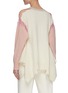 Back View - Click To Enlarge - STELLA MCCARTNEY - Lace trim cable-knit oversized wool sweater