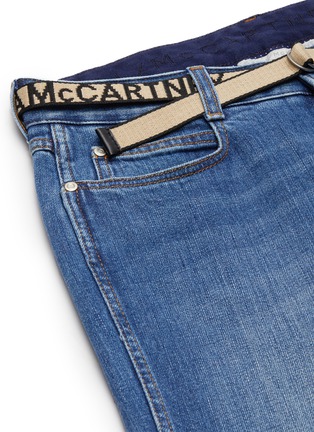  - STELLA MCCARTNEY - Logo belt skinny boyfriend jeans