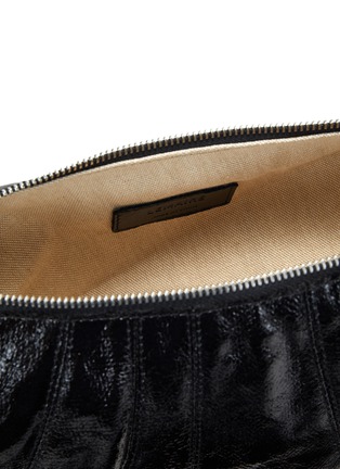 Detail View - Click To Enlarge - LEMAIRE - Coated linen canvas croissant shoulder bag